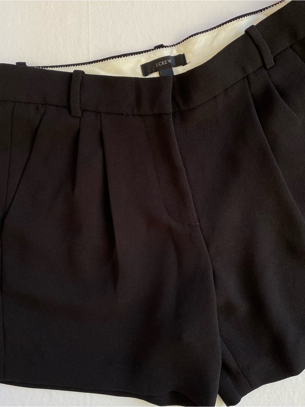 J. Crew Black Pleated Front Women's Shorts